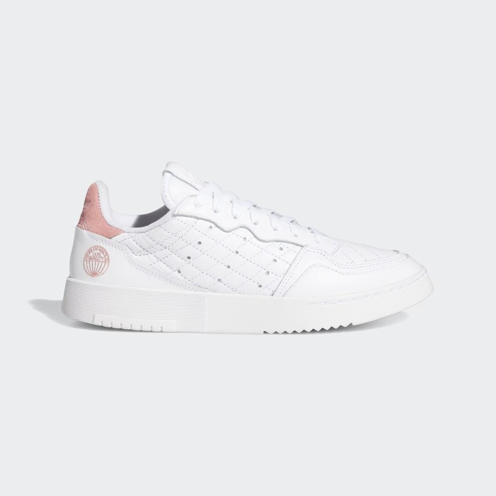 Adidas Women's Supercourt Originals Shoes White/Pink Ireland EF5925